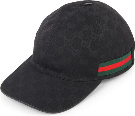 gucci cap mens black|black gucci cap men.